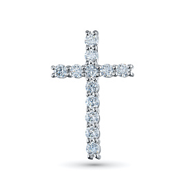 Крест из белого золота