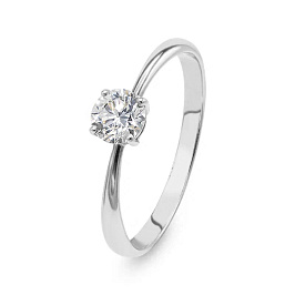 Кольцо DANAYA  из белого золота с бриллиантом 0,72 ct