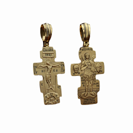 Крест из желтого золота