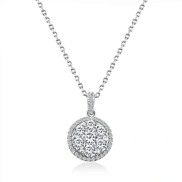 Колье из белого золота с бриллиантами