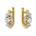 Серьги из желтого золота с бриллиантами 0,51 ct