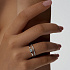 Кольцо  из белого золота с бриллиантами 0,4 ct
