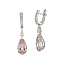 Серьги из белого золота с морганитами 10,55 ct