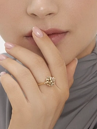 Кольцо из желтого золота (17.5)