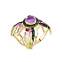 Кольцо из желтого золота с аметистом 1,06 ct