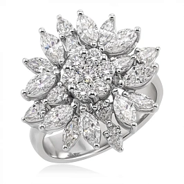 Эксклюзивное золотое кольцо с бриллиантами