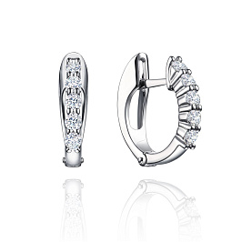 Серьги из белого золота