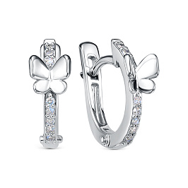 Серьги из белого золота