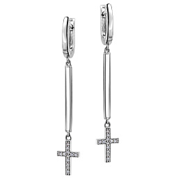 Серьги из белого золота