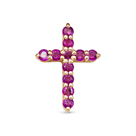 Крест из розового золота