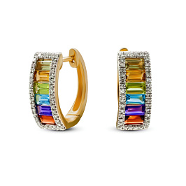 Серьги из желтого золота