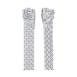 Серьги из белого золота