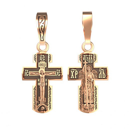 Крест из розового золота