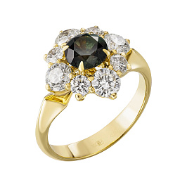 Кольцо из желтого золота 1,17 ct