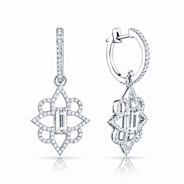 Серьги из белого золота с бриллиантами 0,314 ct