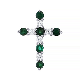 Крест из белого золота