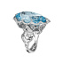 Кольцо  из белого золота с аквамарином 26,37 ct