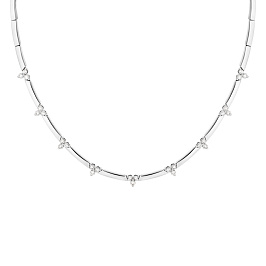 Колье из белого золота с бриллиантами