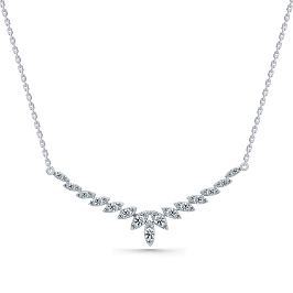 Колье из белого золота с бриллиантами