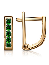 Серьги из розового золота