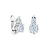 Серьги из белого золота с бриллиантами 2 ct