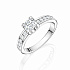 Кольцо из белого золота с бриллиантами 0,27 ct