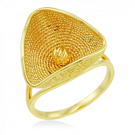 Эксклюзивное кольцо из желтого золота
