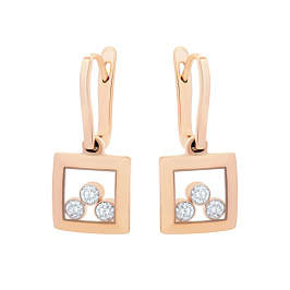 Серьги DANAYA  из розового золота