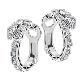 Серьги из белого золота