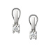 Серьги из белого золота с бриллиантами 0,47 ct