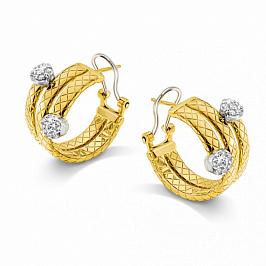 Серьги из золота с бриллиантами