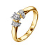 Кольцо из золота с бриллиантами 0,135 ct