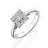 Кольцо из белого золота с бриллиантами 0,25 ct