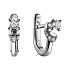 Серьги из белого золота с бриллиантами 0,8 ct