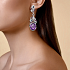 Серьги из белого золота с аметистами 40,49 ct