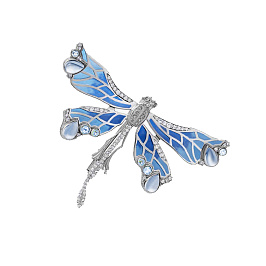 Брошь из белого золота