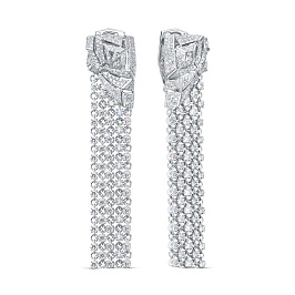 Серьги из белого золота