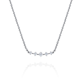 Колье из белого золота с бриллиантами