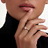 Кольцо DANAYA  из желтого золота с бриллиантом 0,5 ct
