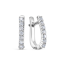 Серьги из белого золота