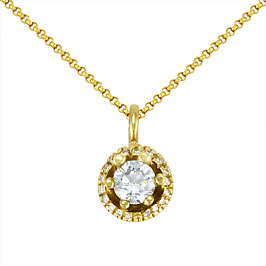 Колье из желтого золота с бриллиантами 0,508 ct