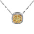 Колье из золота с фантазиными бриллиантами 0,33 ct