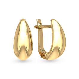Серьги из желтого золота