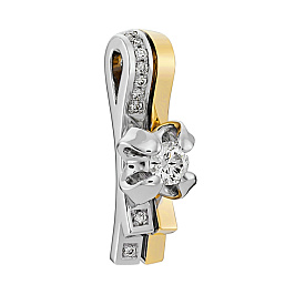 Подвеска из золота с бриллиантами 0,236 ct