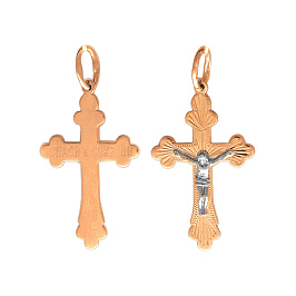 Крест из белого золота