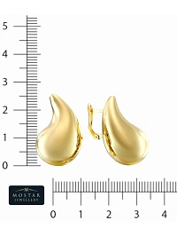 Серьги капли стиль Боттега