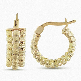 Серьги из желтого золота