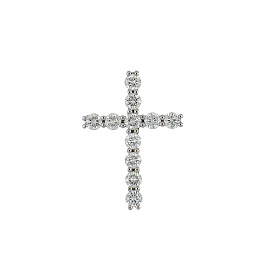 Крест из белого золота