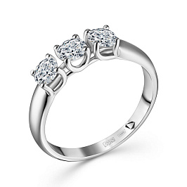 Кольцо ALROSA  из белого золота