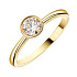 Кольцо DANAYA  из желтого золота с бриллиантом 0,41 ct